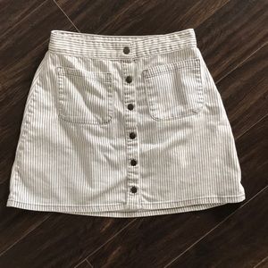 [UO] Kimchi Blue Striped A-Line Mini Skirt
